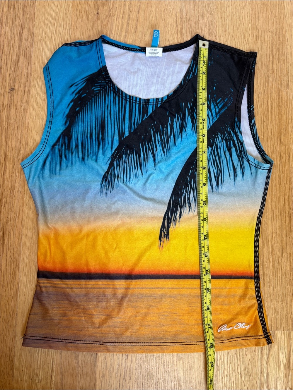 Aaron Chang Vintage Sunset Rash Guard Tank S - Picture 5 of 9